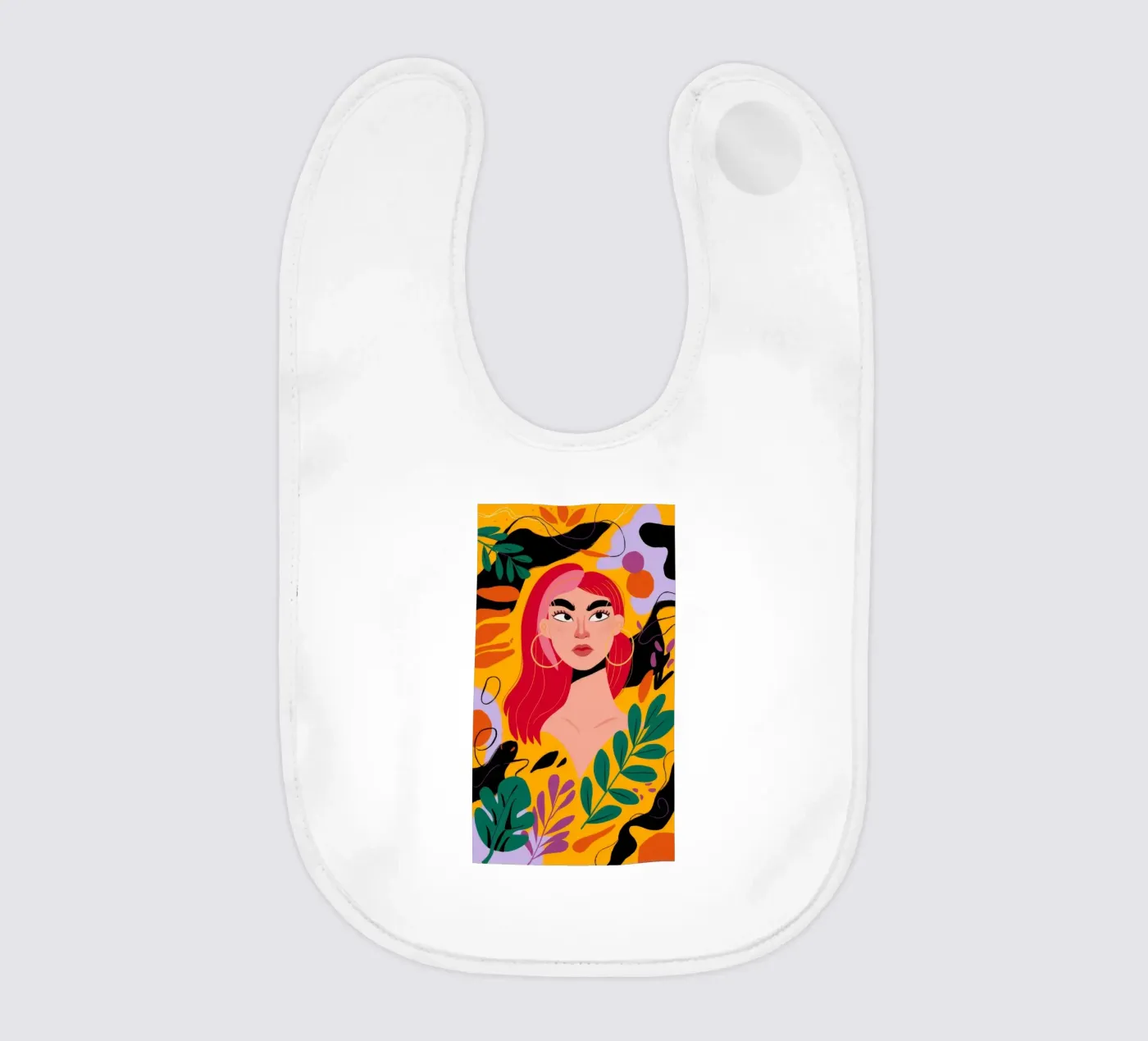 Robijnharige Muze baby slabbetje van Paez Harmony