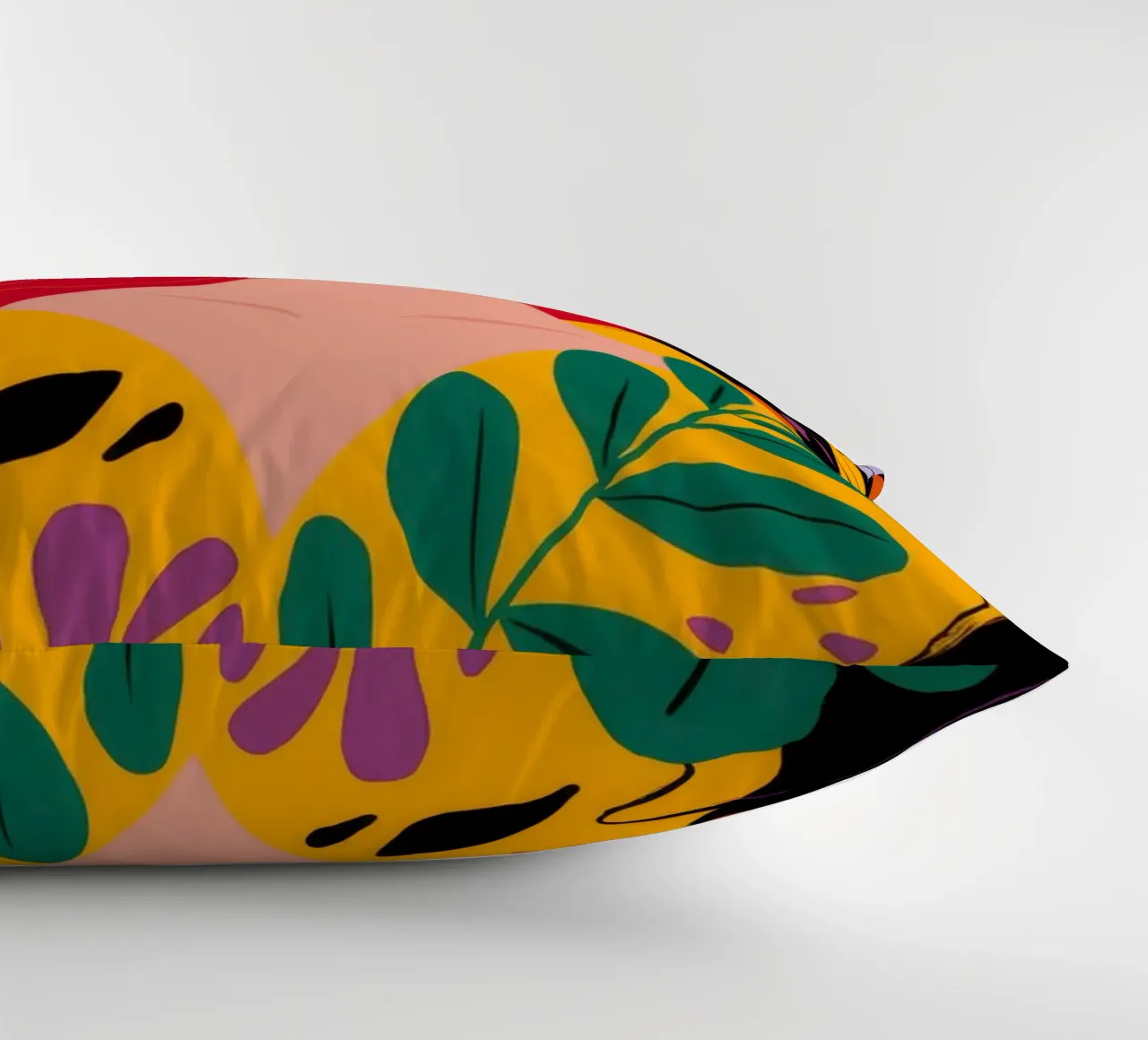Ruby Haired Muse decorative cushion by Paez Harmony