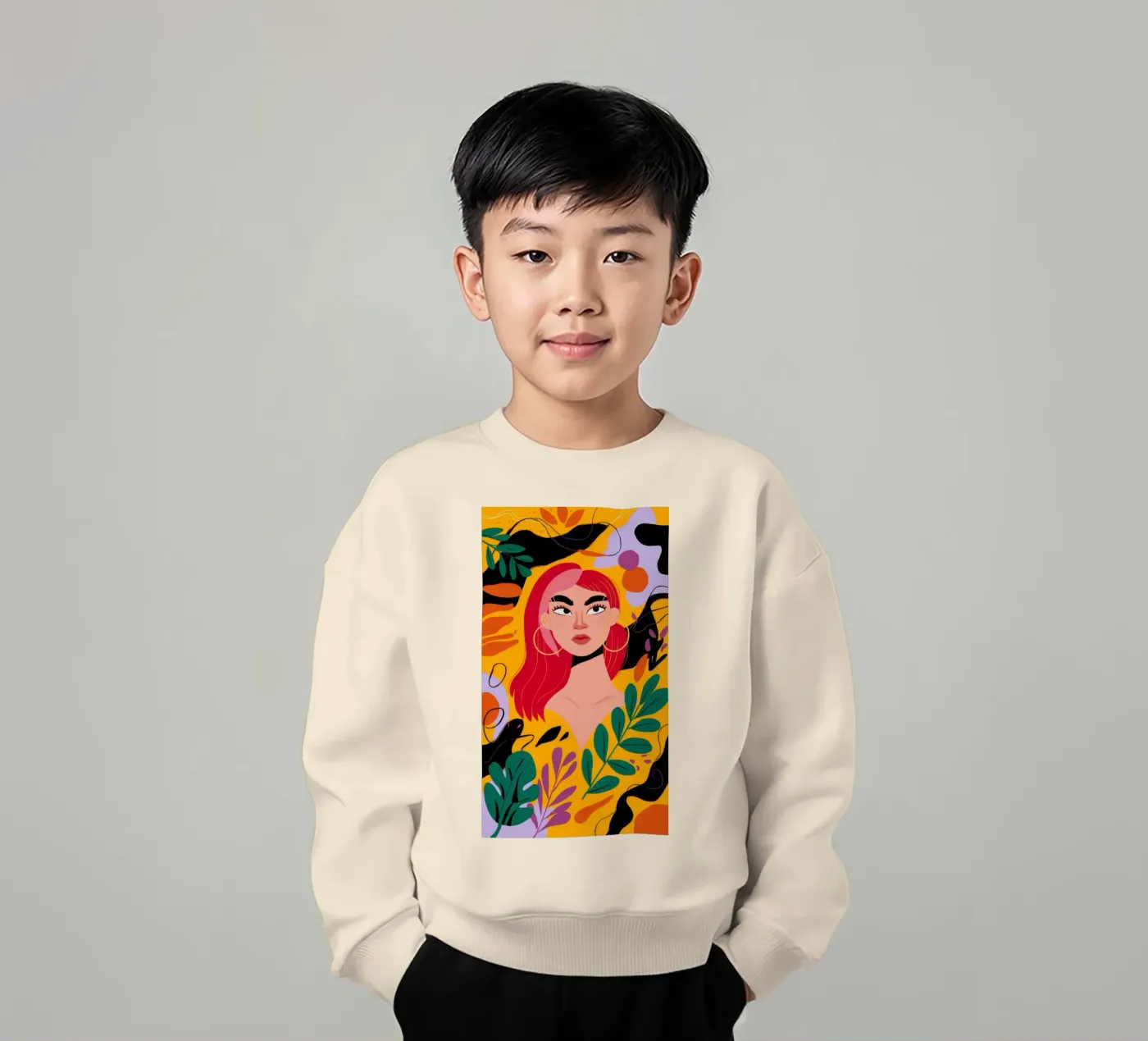 Ruby Haired Muse sweat enfant de Paez Harmony