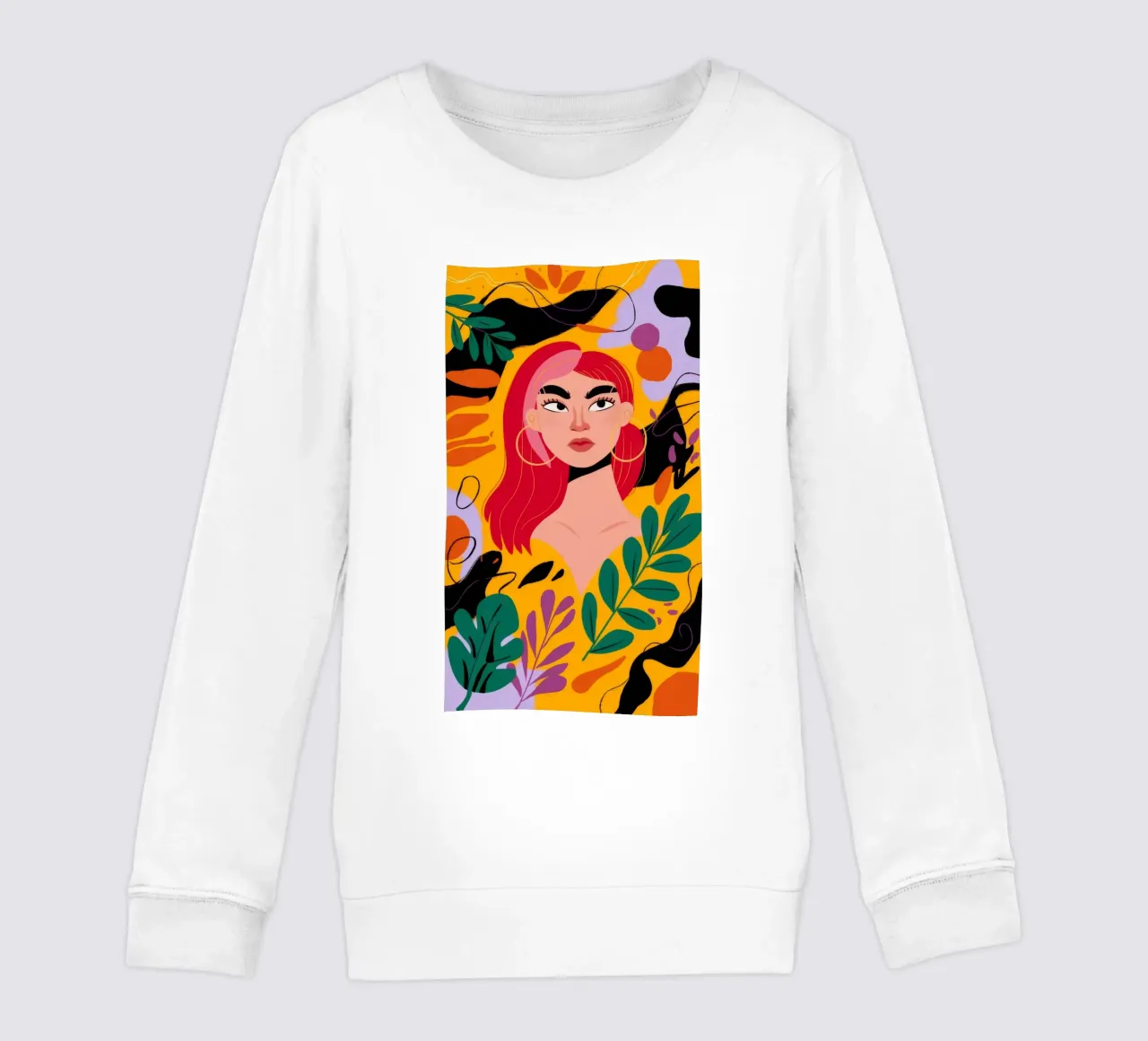 Ruby Haired Muse kinder sweatshirt van Paez Harmony