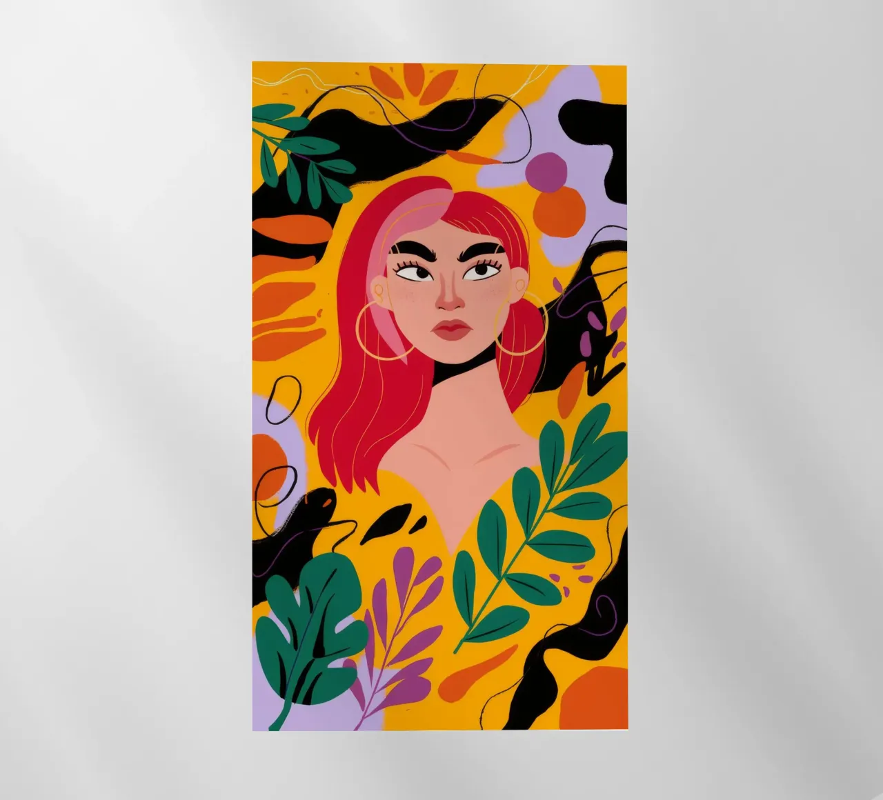 Ruby Haired Muse backlit film by Paez Harmony