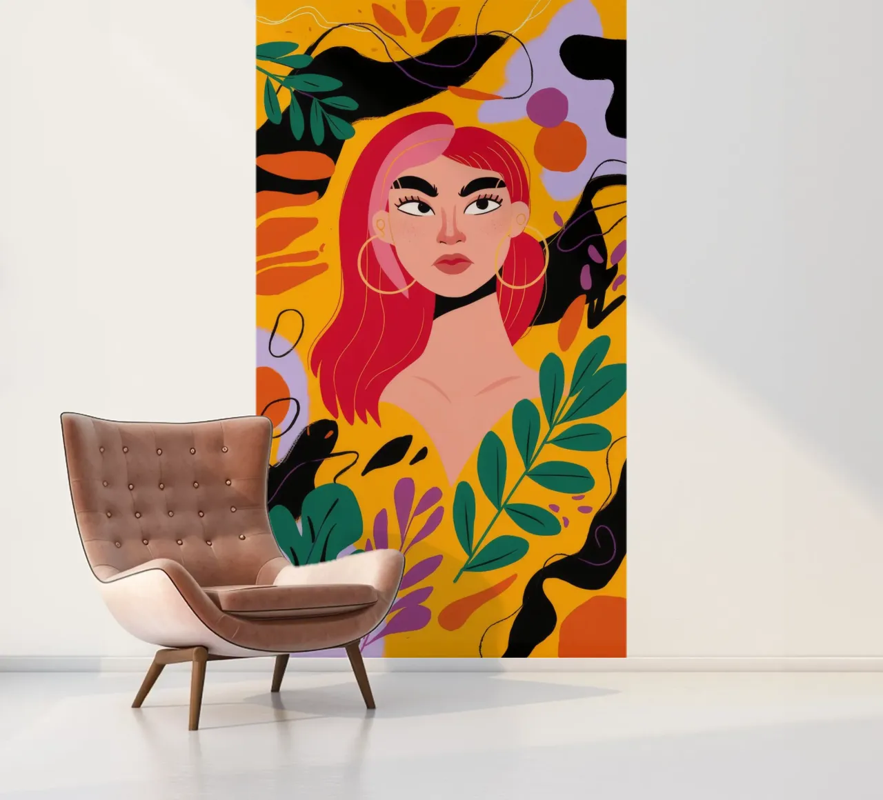 Ruby Haired Muse photo wallpaper by Paez Harmony