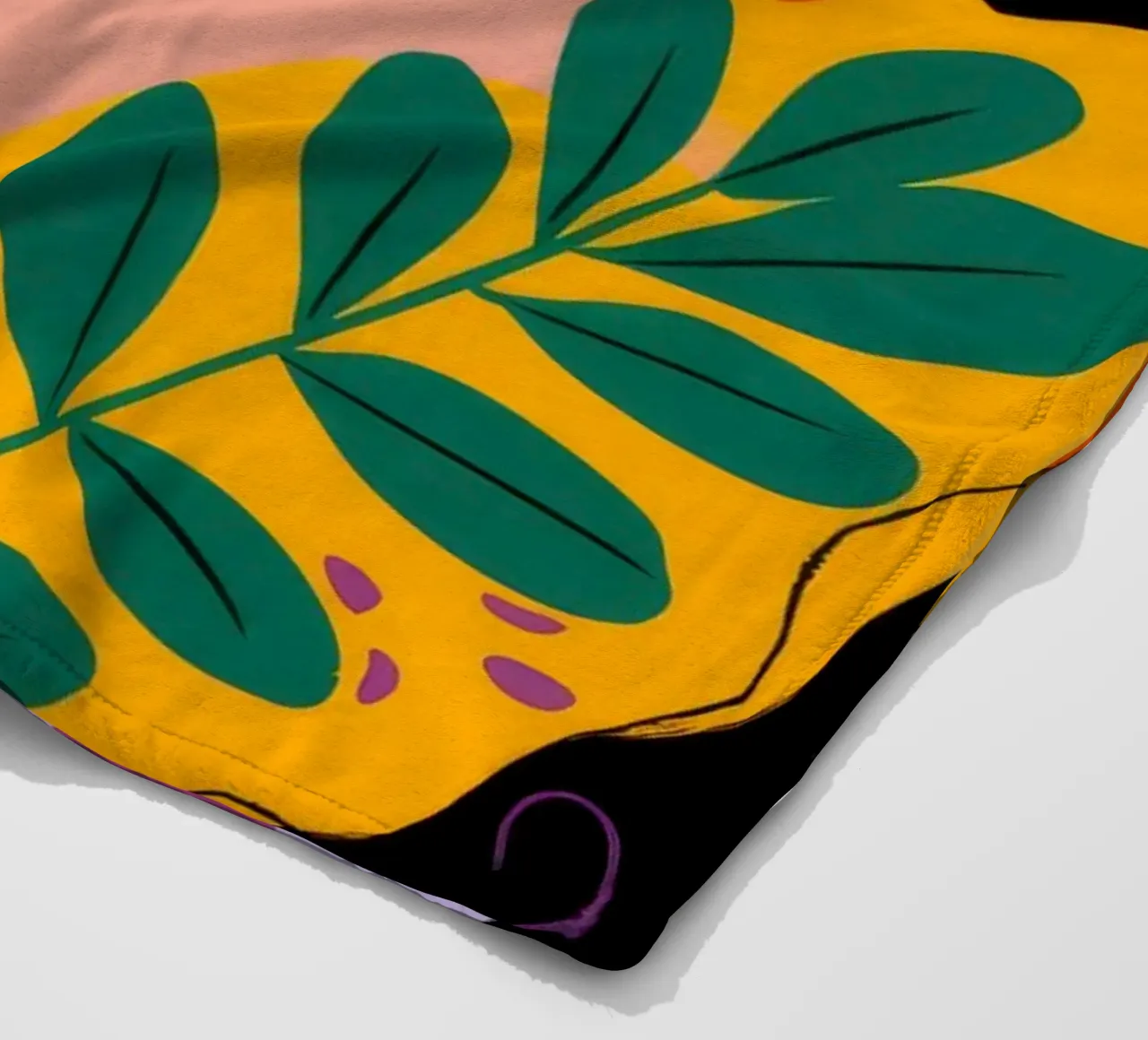 Ruby Haired Muse fleece blanket by Paez Harmony