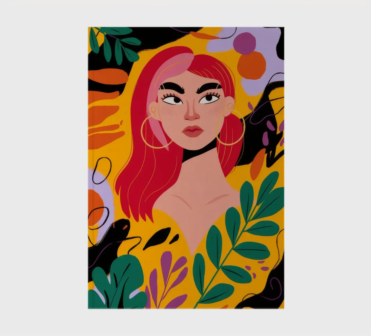 Ruby Haired Muse carnet de notes de Paez Harmony