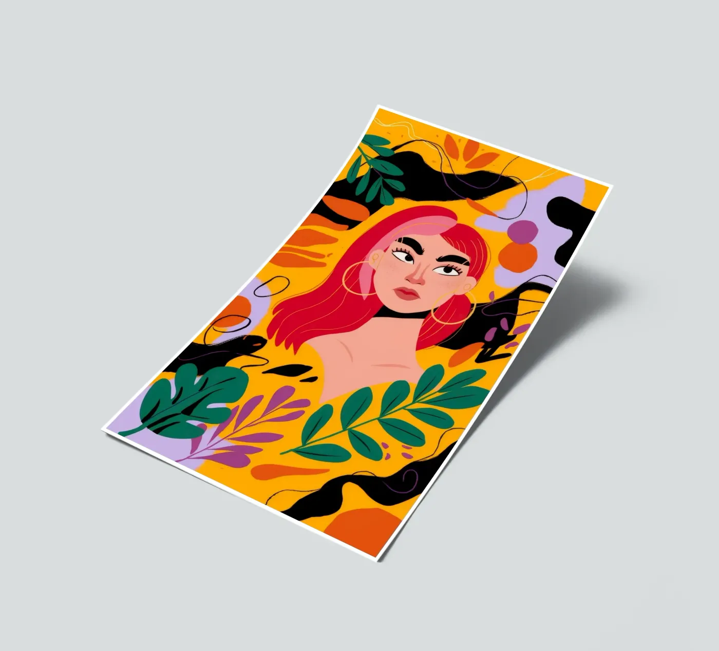 Robijnharige Muze stickervel van Paez Harmony