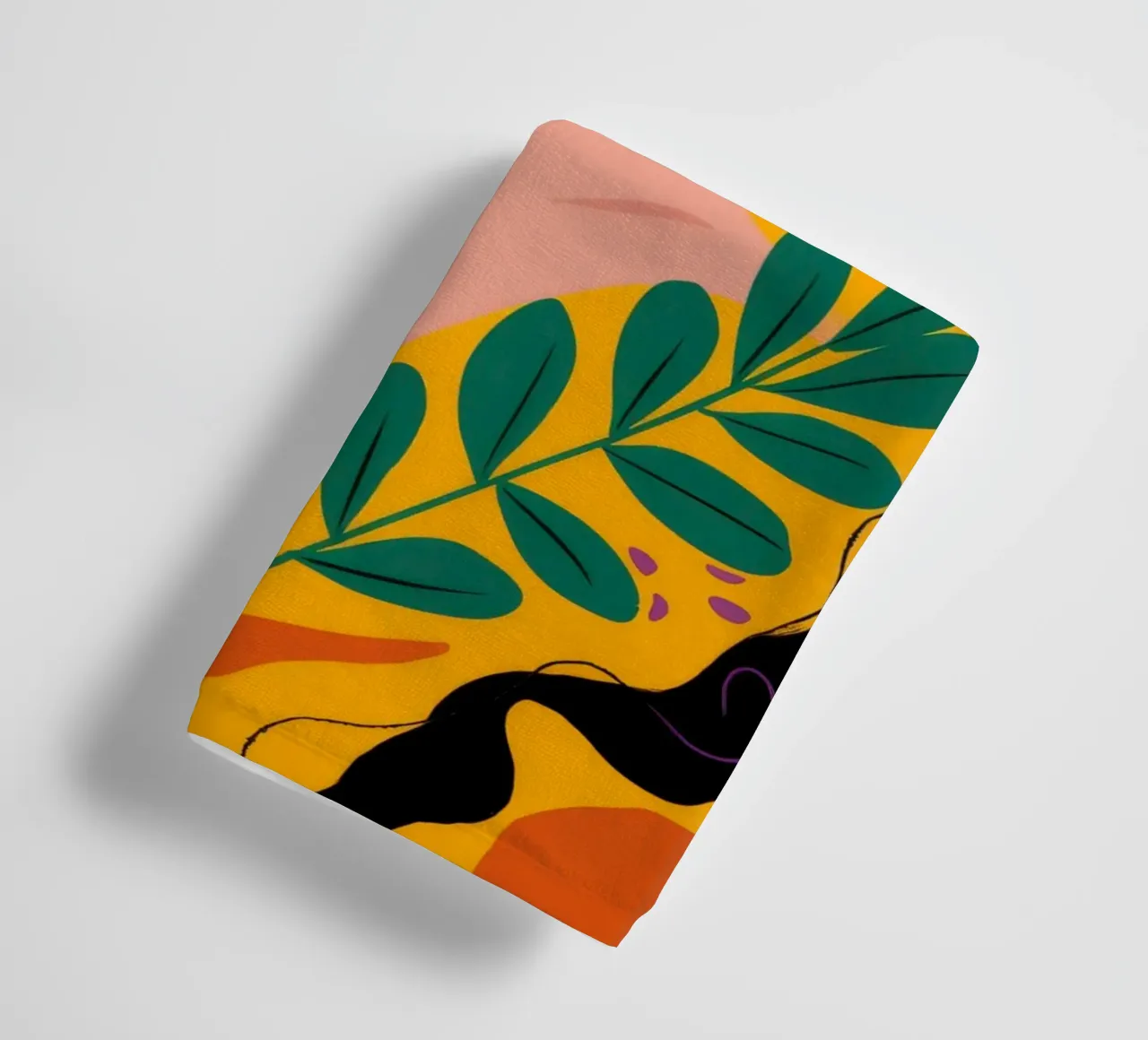 Ruby Haired Muse towel by Paez Harmony