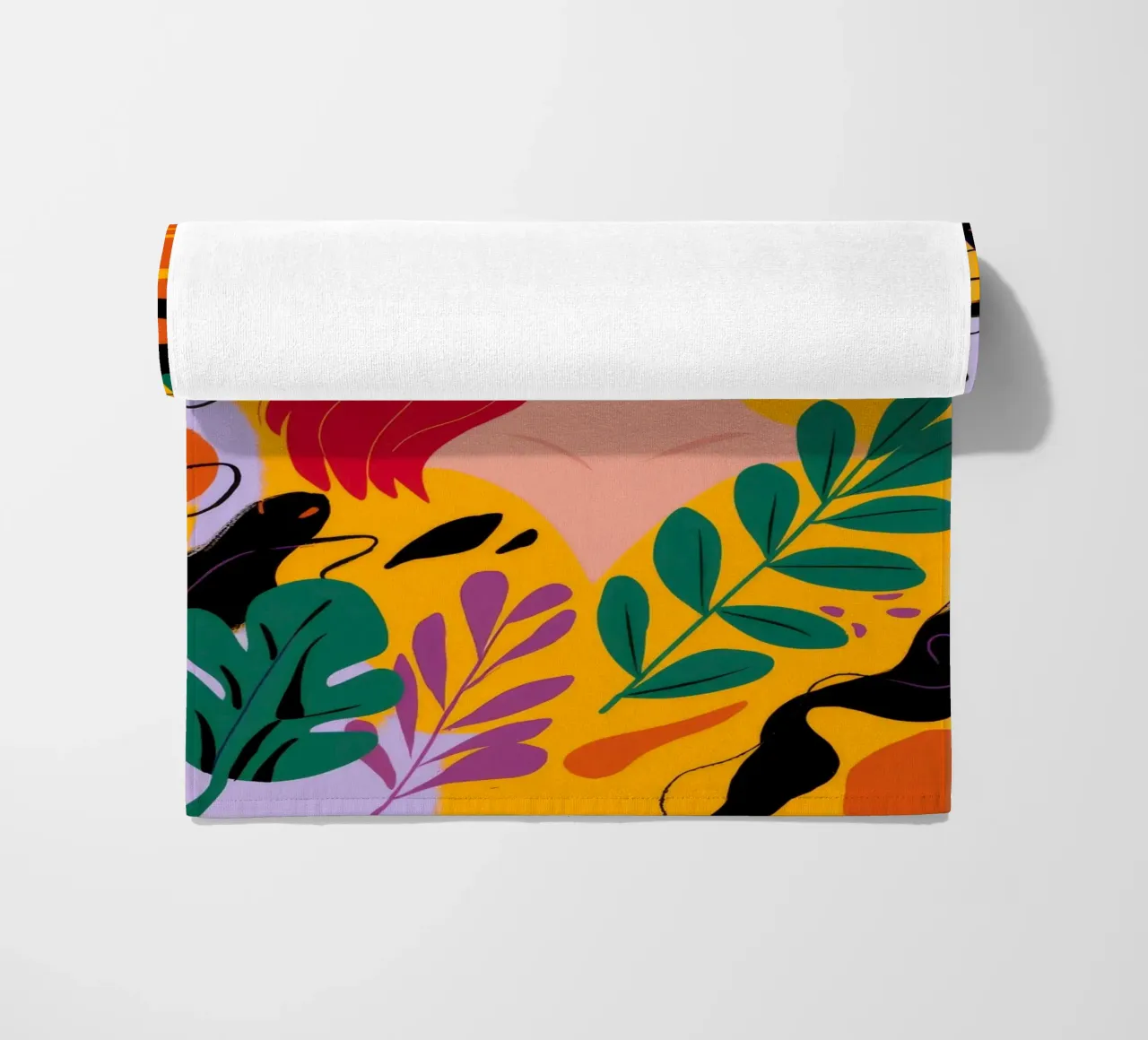 Ruby Haired Muse beach towel by Paez Harmony