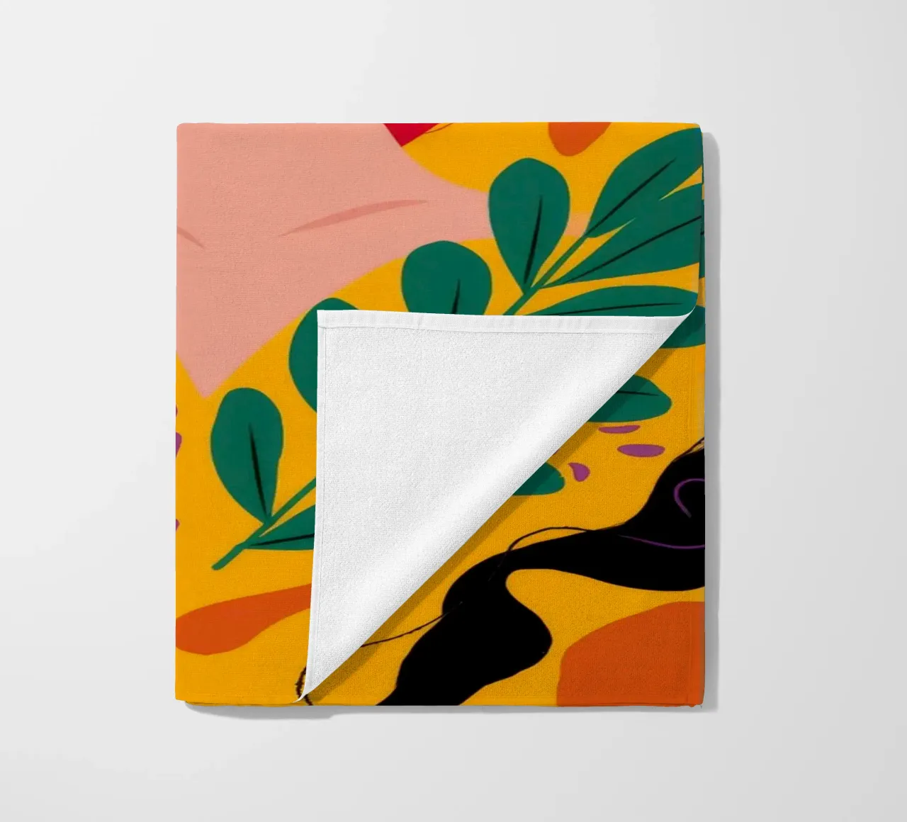 Ruby Haired Muse beach towel by Paez Harmony