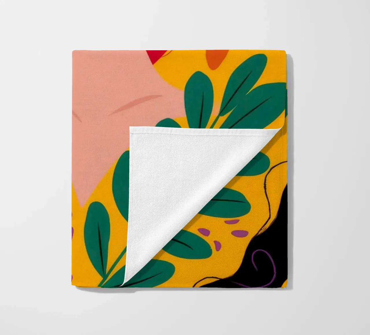 Ruby Haired Muse beach towel by Paez Harmony