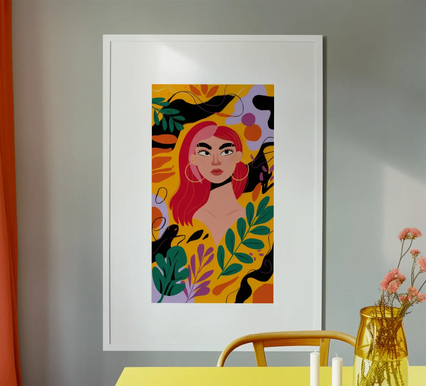 Ruby Haired Muse hahnemühle de Paez Harmony