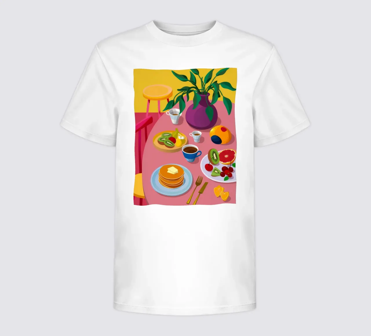 Pfannkuchen-Frühstücksaufstrich Kinder T-Shirt von Paez Harmony