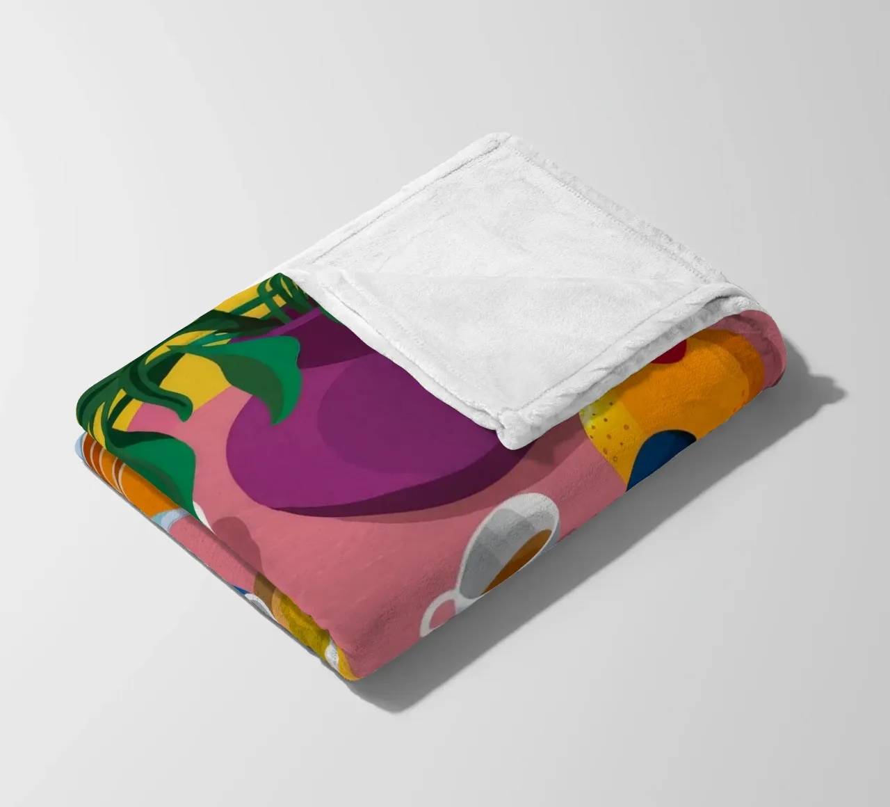 Pancake Breakfast Spread fleece blanket by Paez Harmony