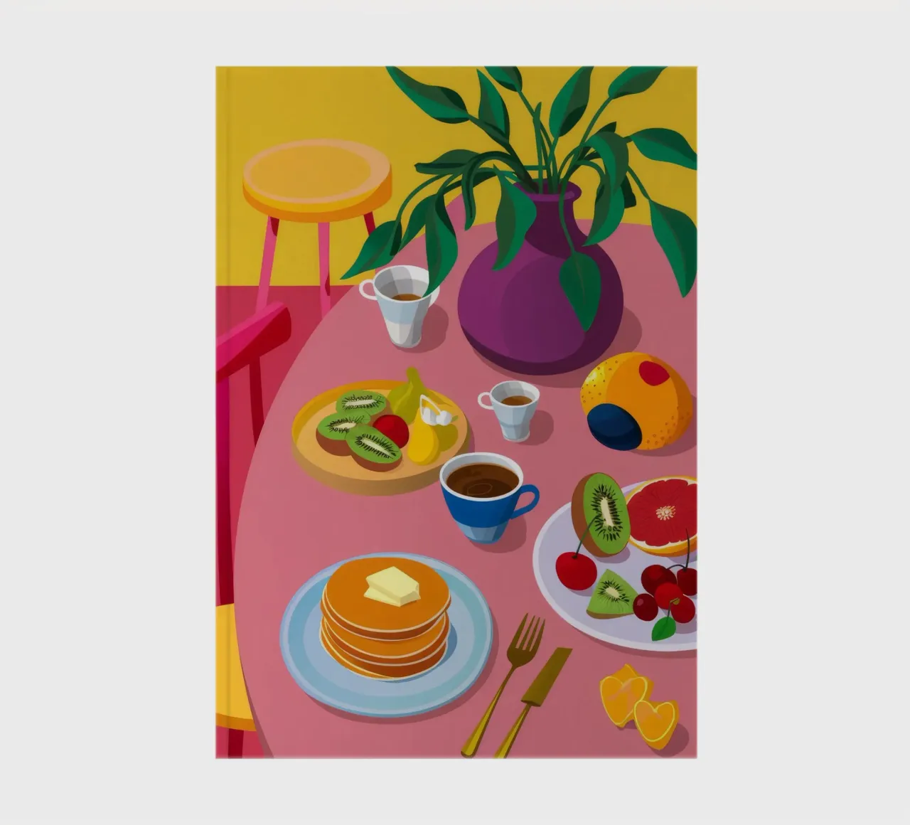 Pancake Breakfast Spread notebook by Paez Harmony
