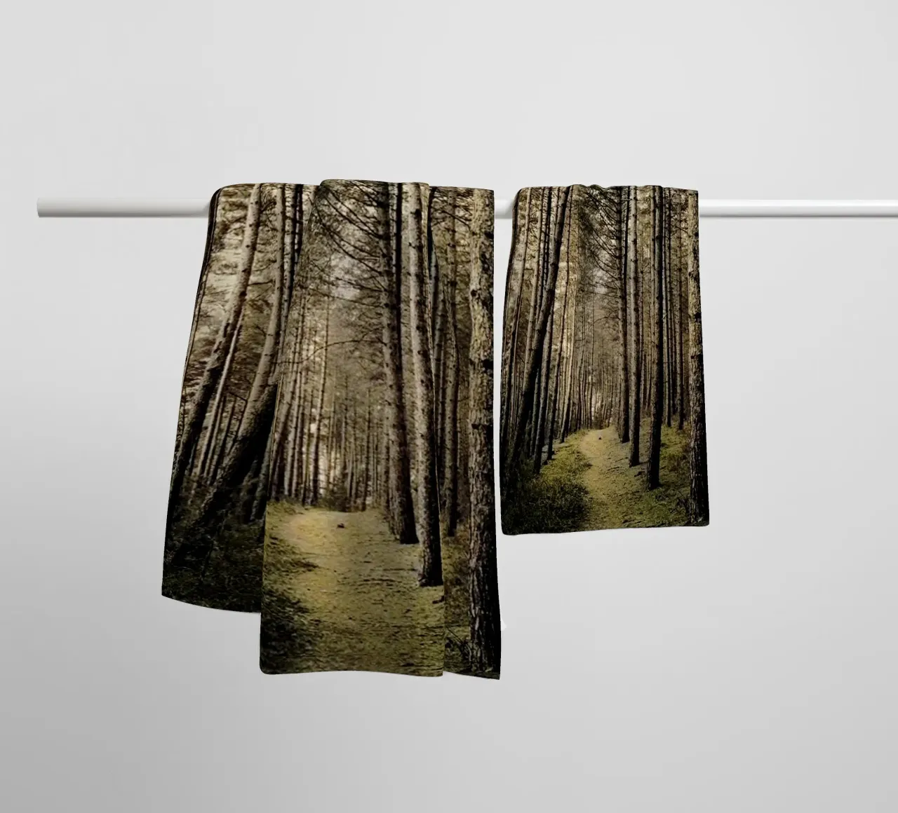 Pine Forest Photography towel by rapunsell