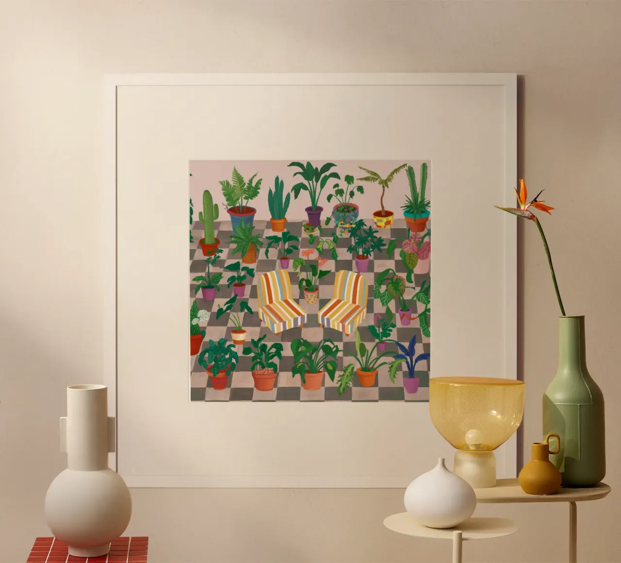 Balcone Plantopia a più livelli carta hahnemühle da Paez Harmony