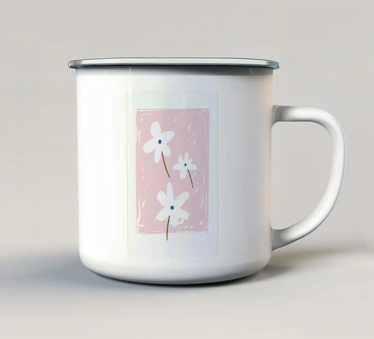 Dasies Pink tazza in smalto da Graphite