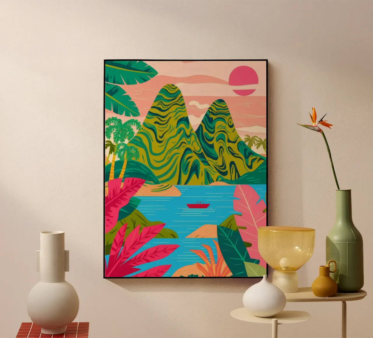 Lago Sunset Mountain plexiglass da Paez Harmony