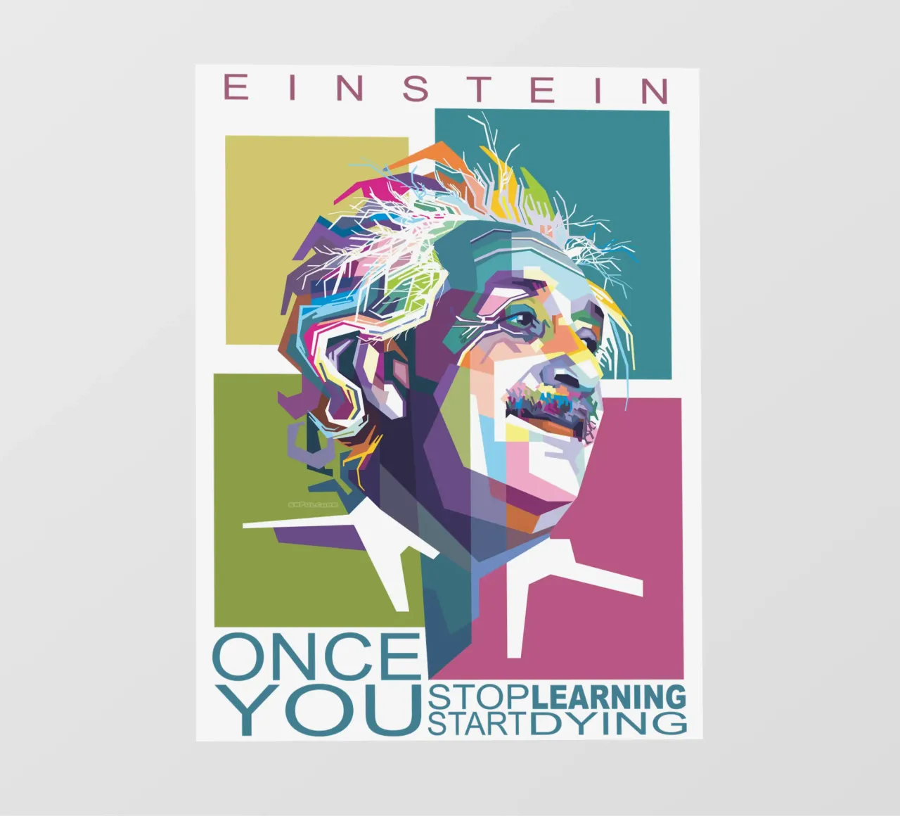 Einstein Quotes pvc cover by Alkahfsmart
