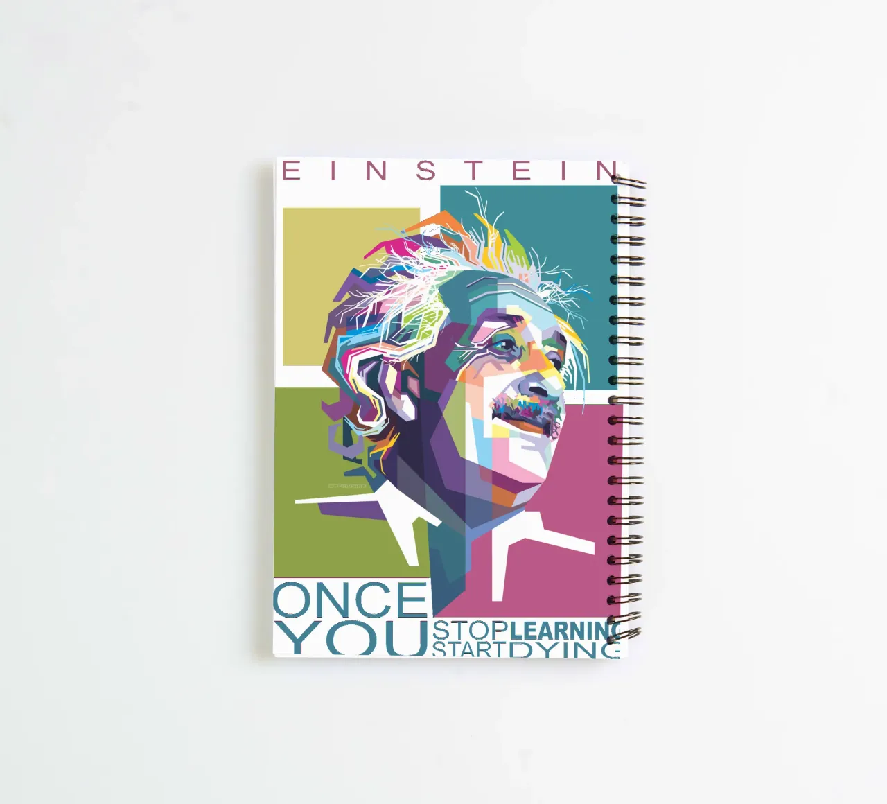 Einstein Quotes spiral notebook by Alkahfsmart