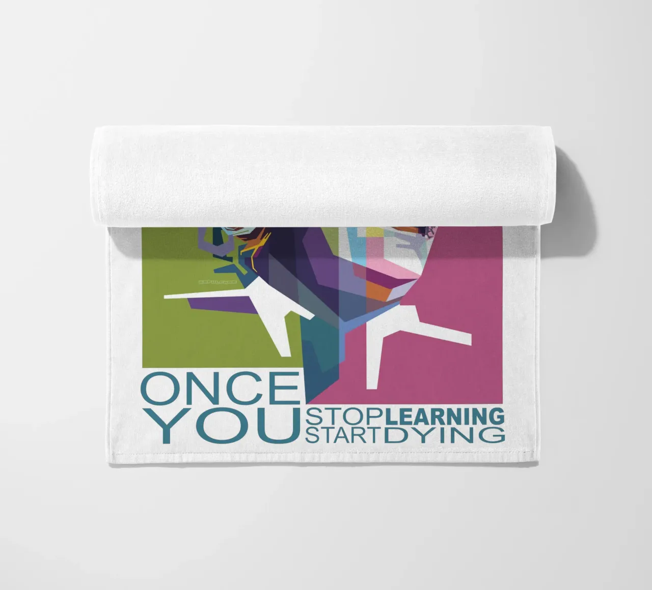 Einstein Quotes beach towel by Alkahfsmart