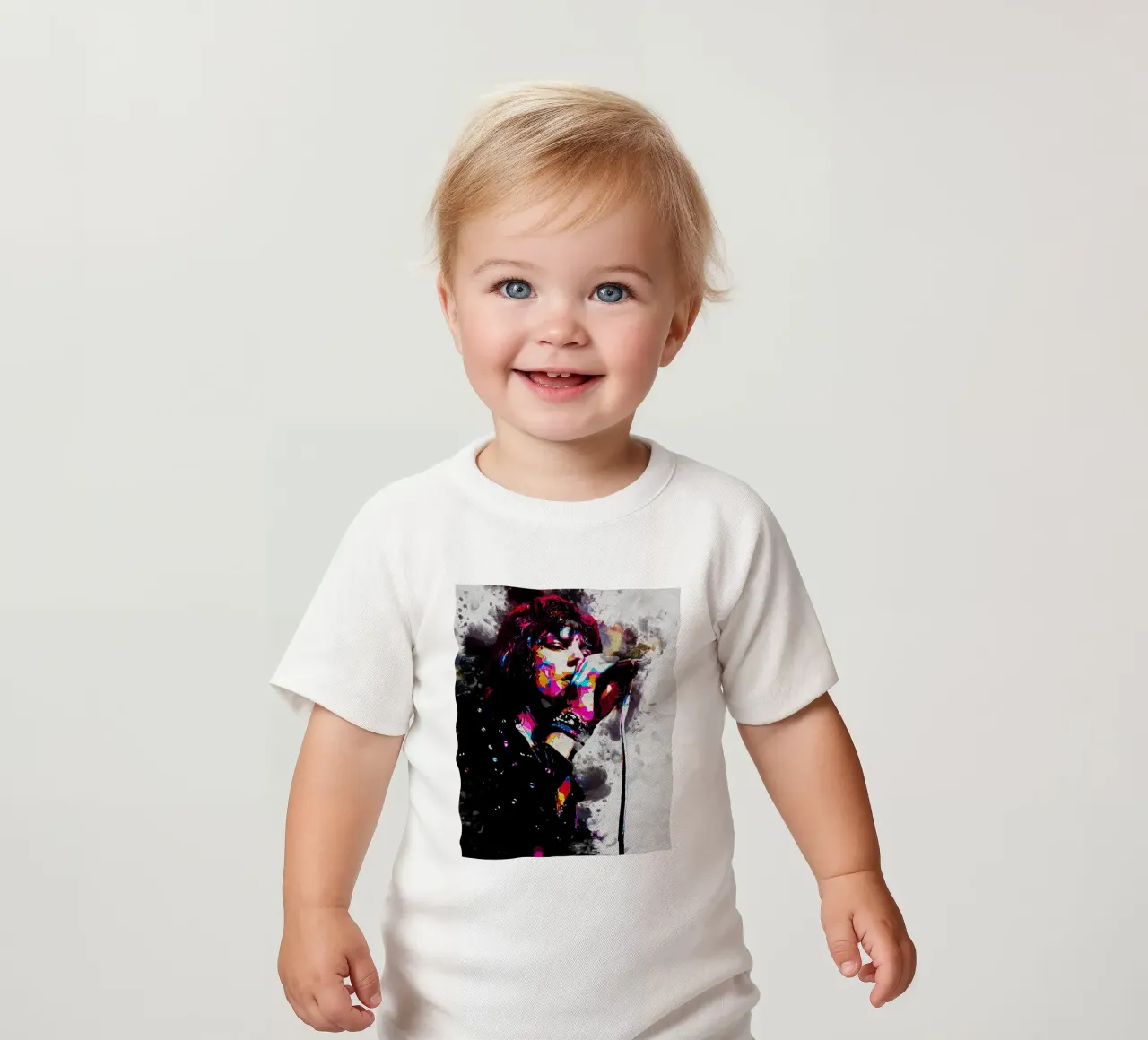 Mick Jagger WPAP SMUDGE maglietta neonato da neonartroom