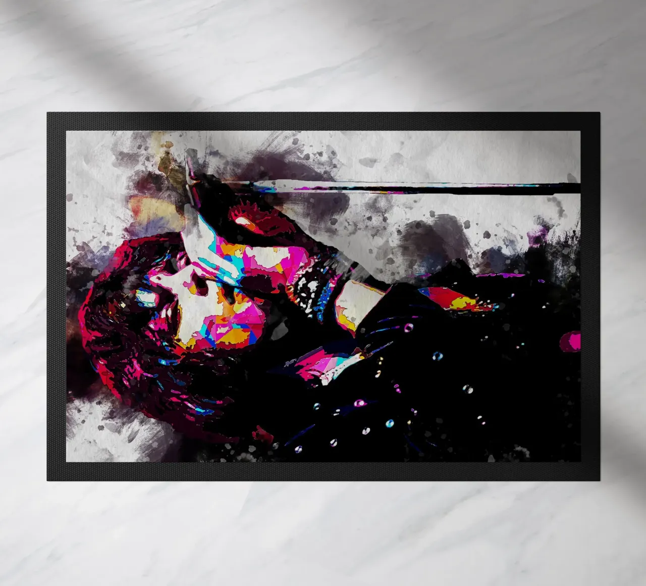 Mick Jagger WPAP SMUDGE zerbino da neonartroom