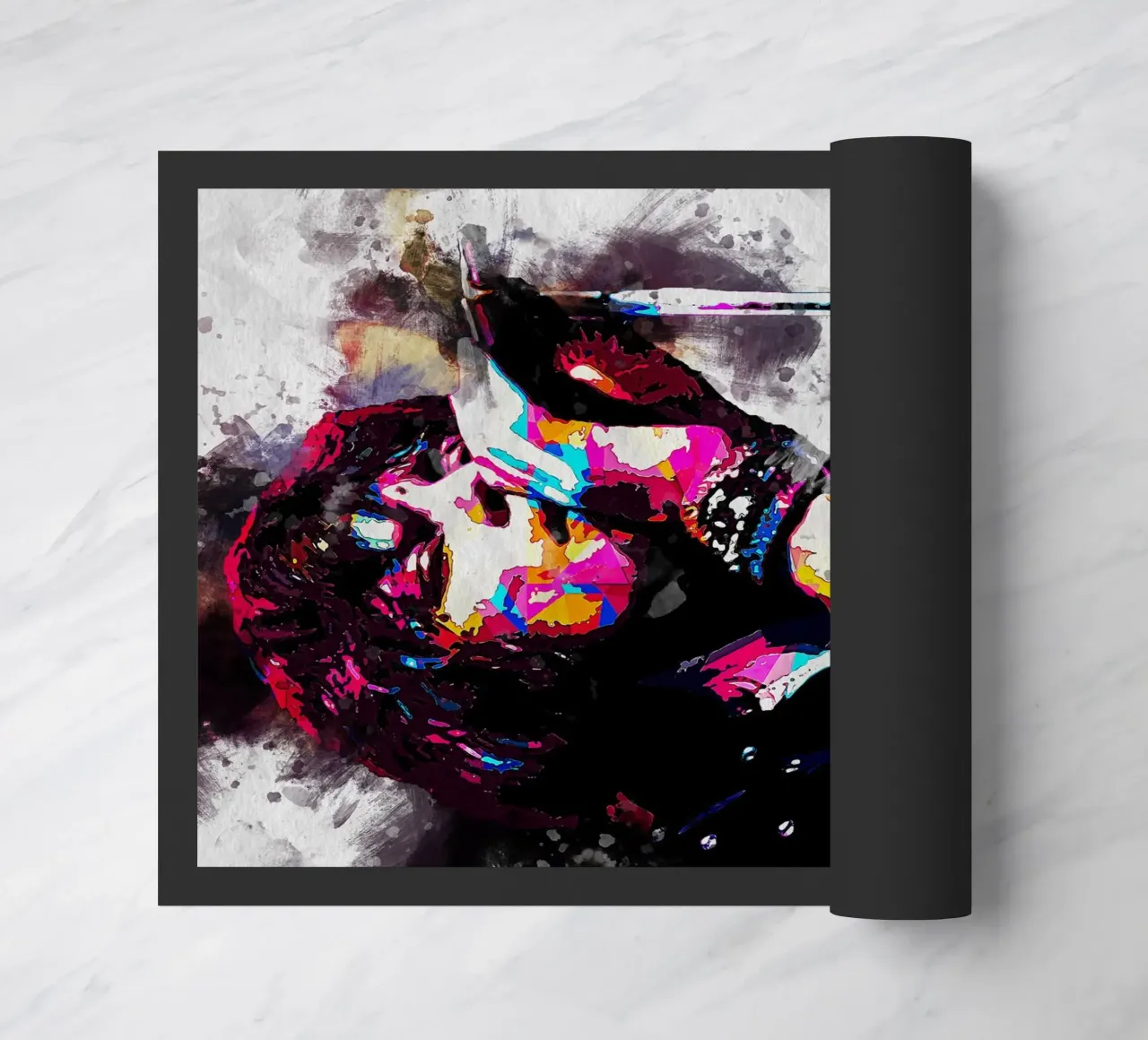Mick Jagger WPAP SMUDGE zerbino da neonartroom