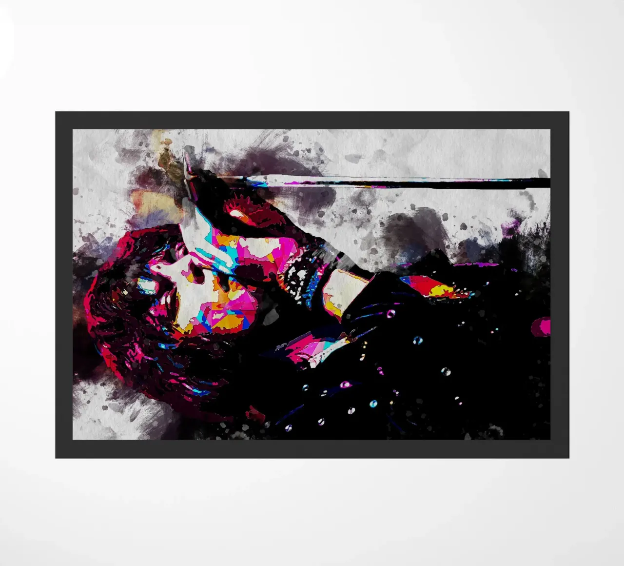 Mick Jagger WPAP SMUDGE zerbino da neonartroom