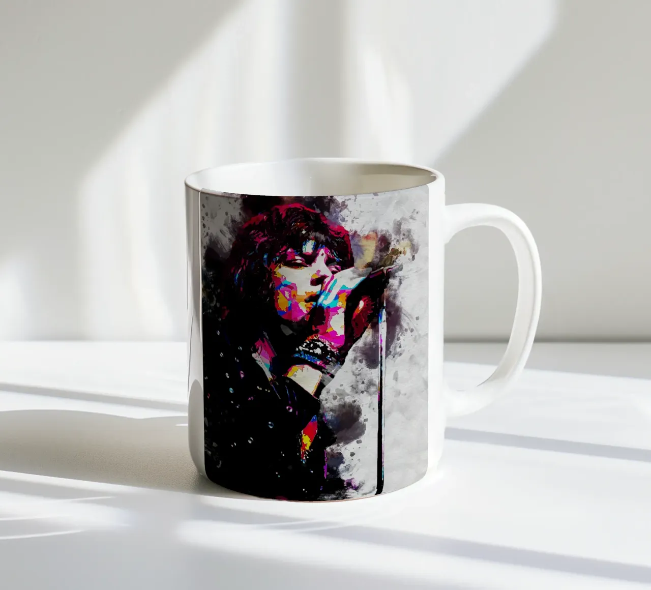 Mick Jagger WPAP SMUDGE tazza in ceramica da neonartroom