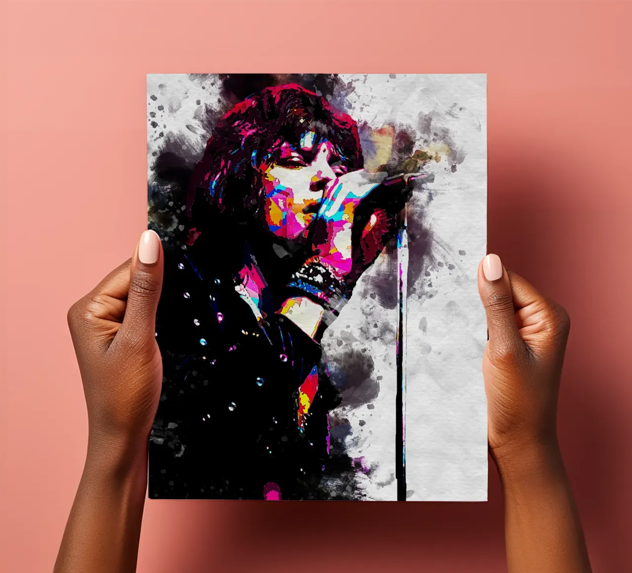 Mick Jagger WPAP SMUDGE foglio adesivo da neonartroom