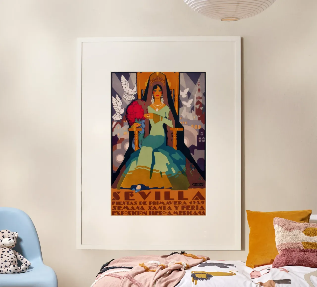 Spagna 1929 Fiera di Siviglia Pubblicità poster da Beauty wall