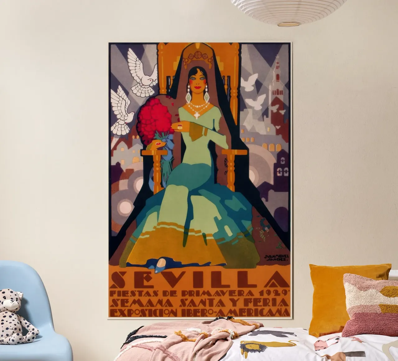 Spagna 1929 Fiera di Siviglia Pubblicità poster da Beauty wall