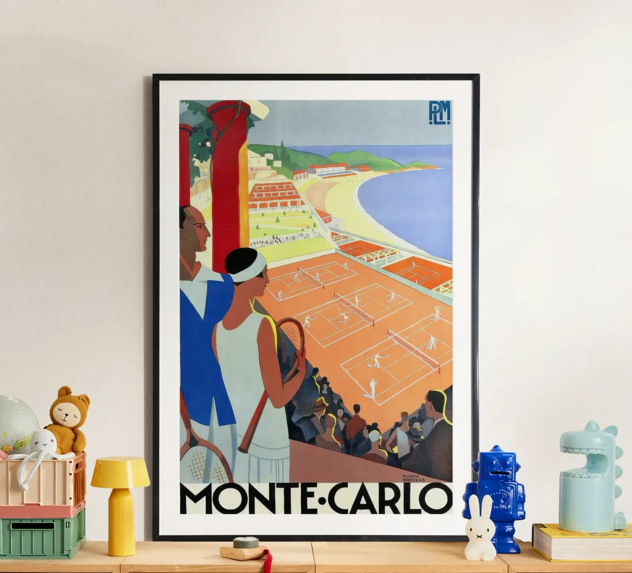 1930 Monte-Carlo Tennis Monaco PLM Viaggi-gigapixel poster da Beauty wall