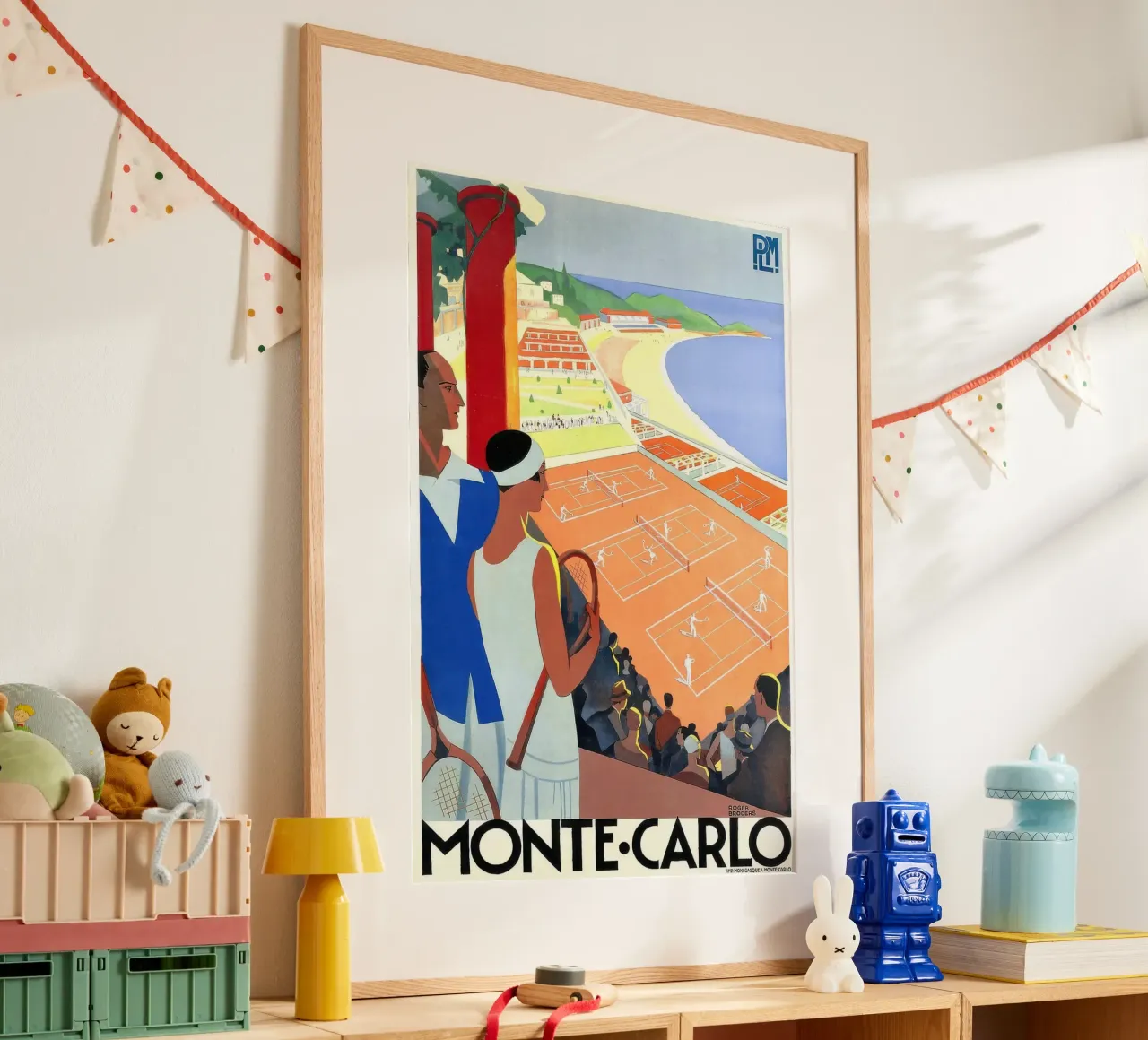 1930 Monte-Carlo Tennis Monaco PLM Viaggi-gigapixel poster da Beauty wall