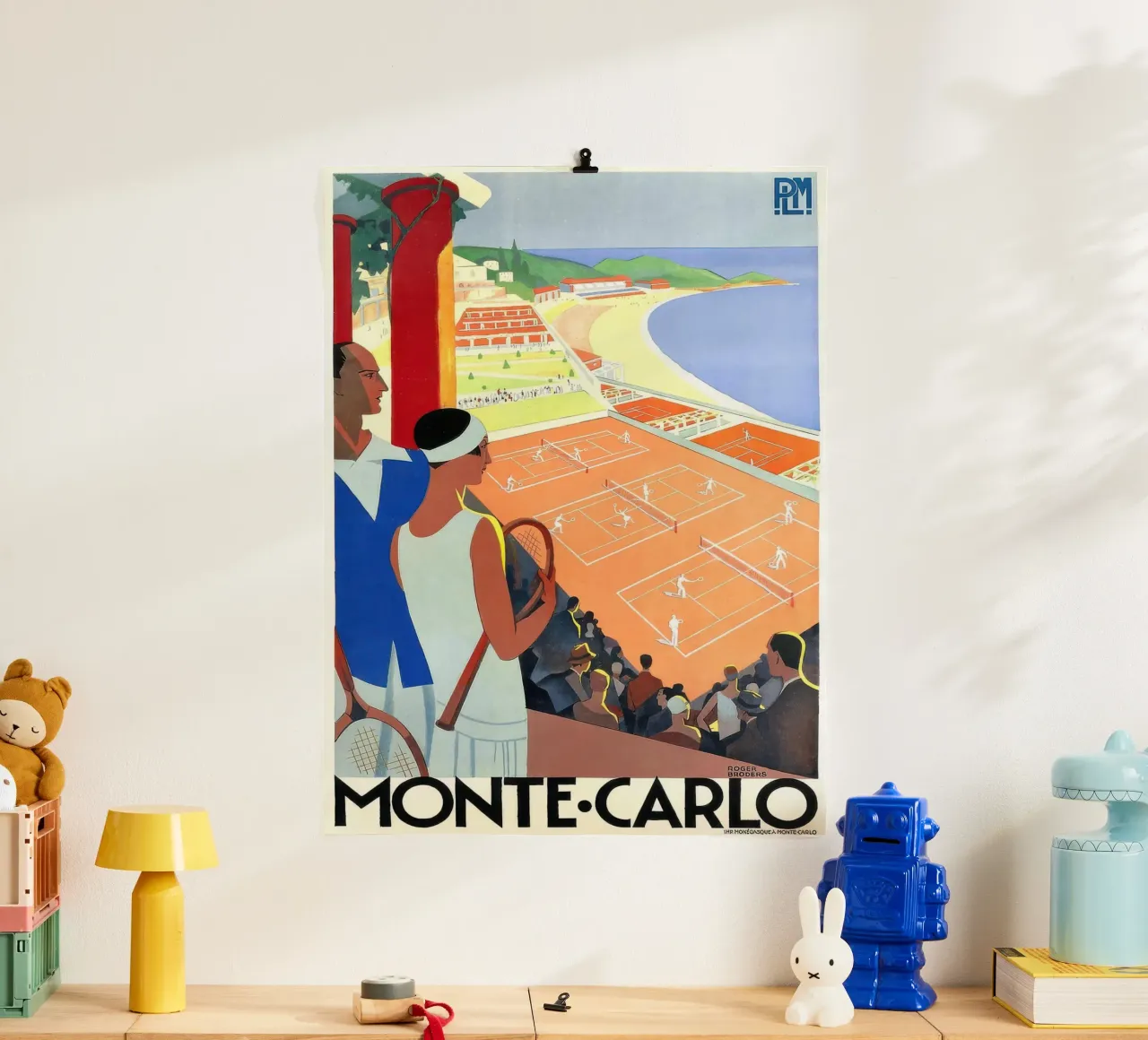 1930 Monte-Carlo Tennis Monaco PLM Viaggi-gigapixel poster da Beauty wall