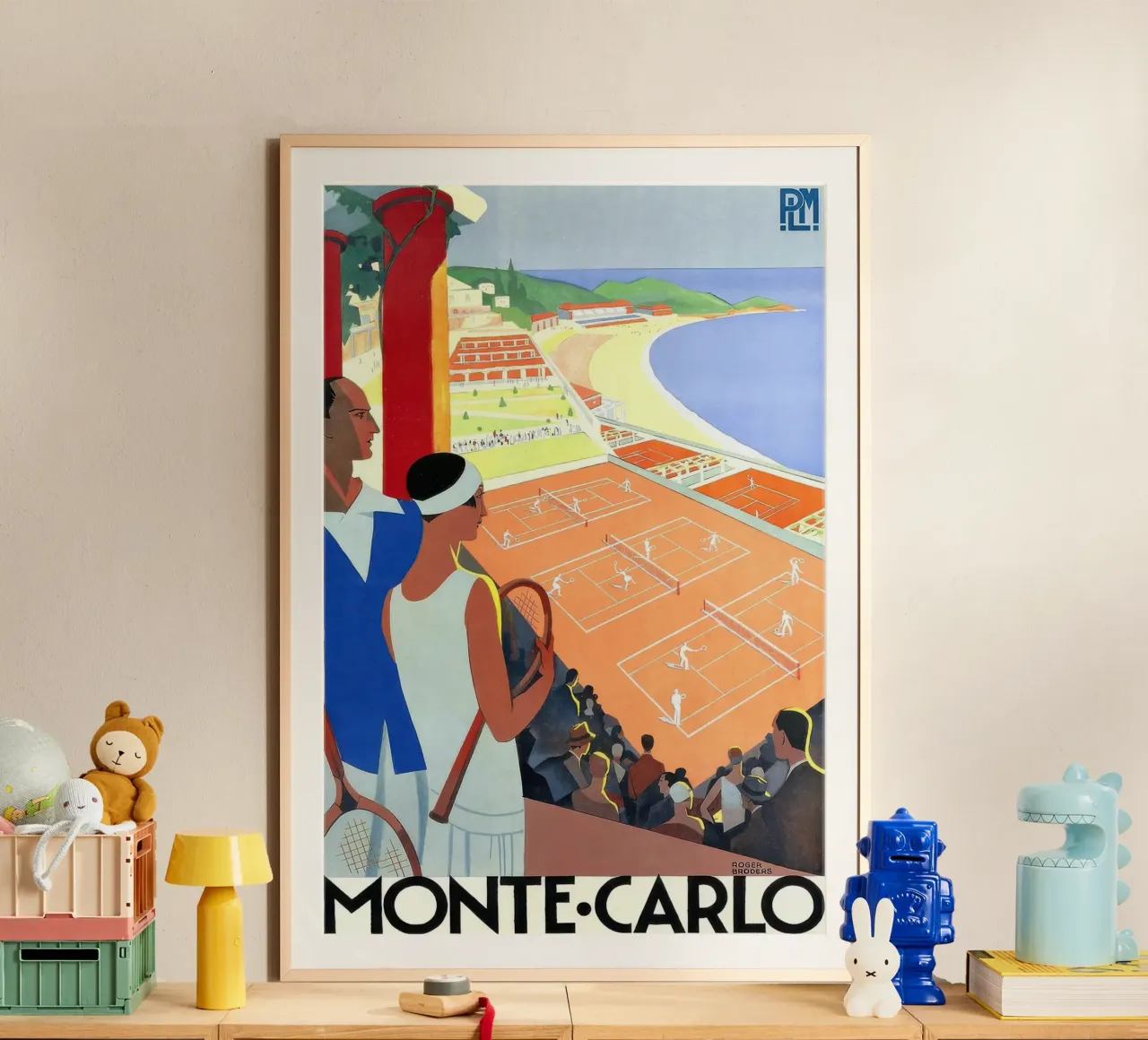 1930 Monte-Carlo Tennis Monaco PLM Viaggi-gigapixel poster da Beauty wall