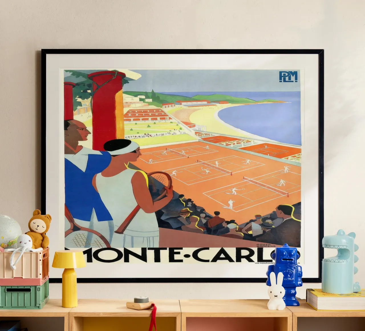 1930 Monte-Carlo Tennis Monaco PLM Viaggi-gigapixel poster da Beauty wall