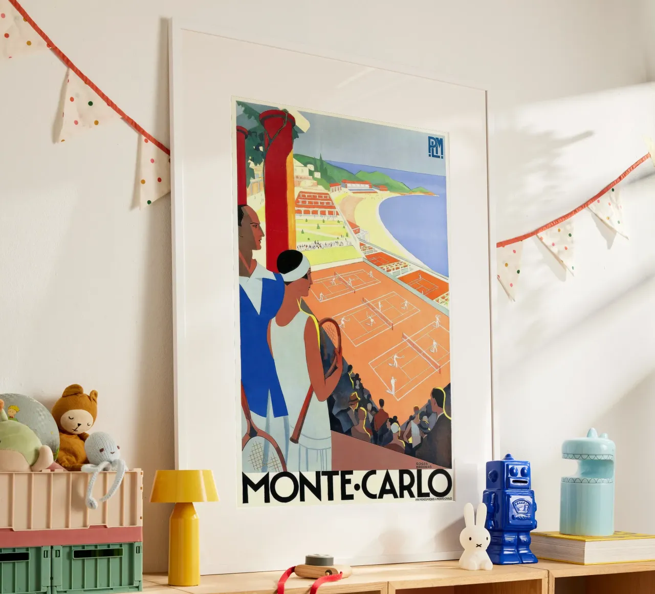 1930 Monte-Carlo Tennis Monaco PLM Viaggi-gigapixel poster da Beauty wall