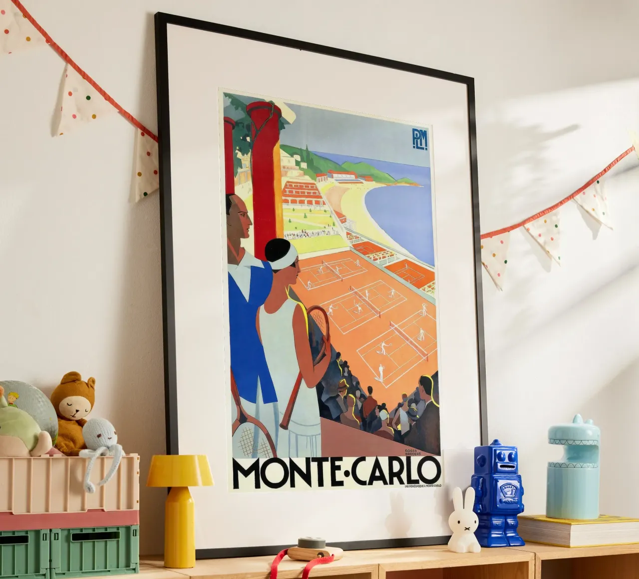1930 Monte-Carlo Tennis Monaco PLM Viaggi-gigapixel poster da Beauty wall
