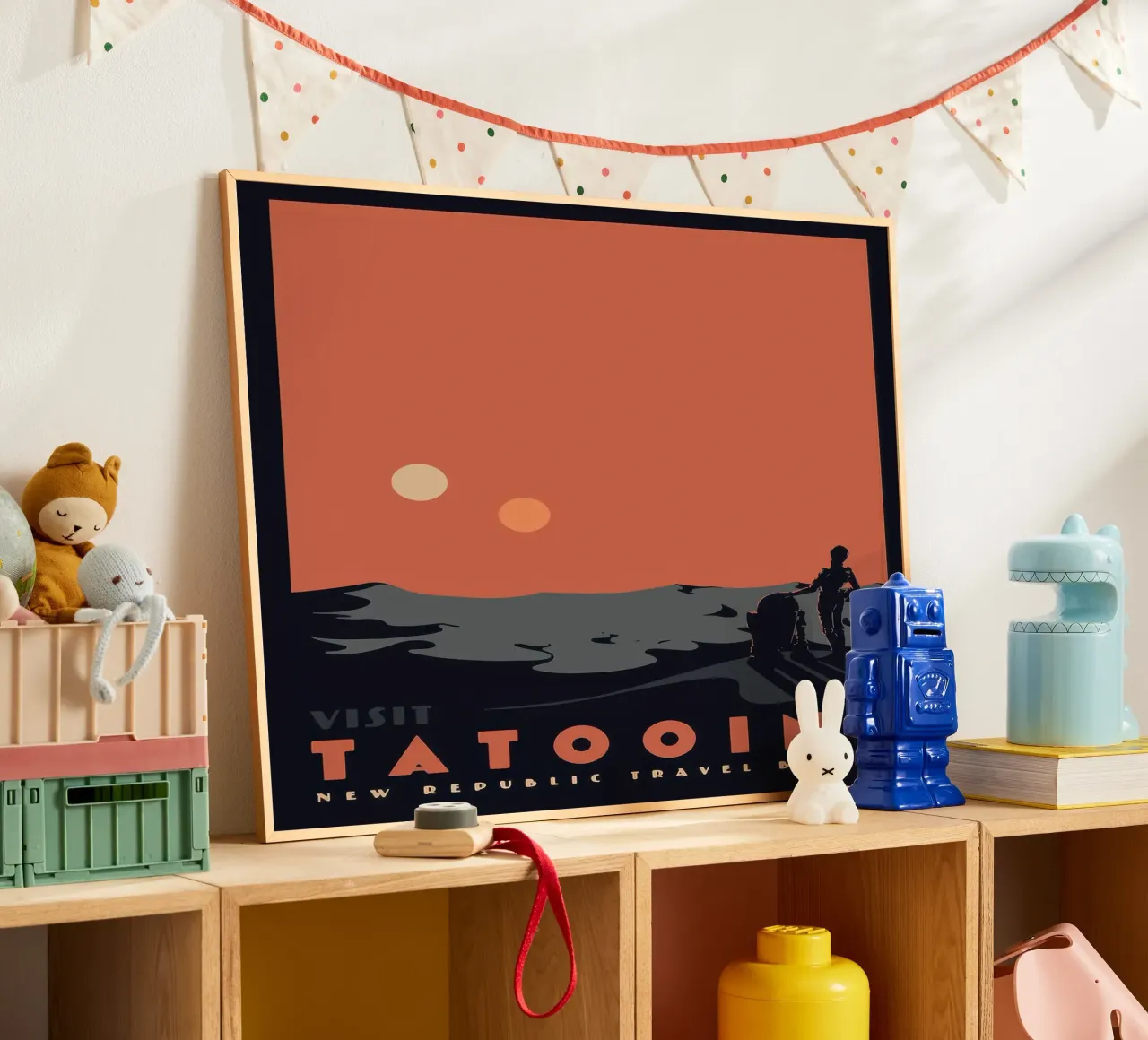 Visitare Tatooine poster con telaio in plastica da Beauty wall
