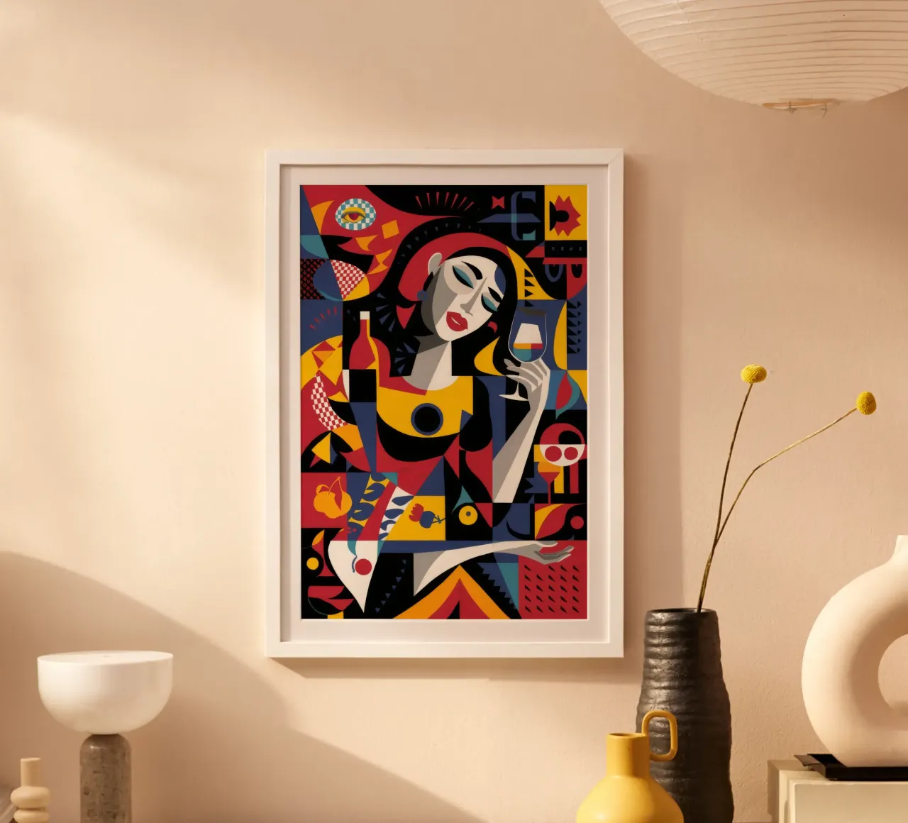 El sueño de un músico abstracto poster de Paez Harmony