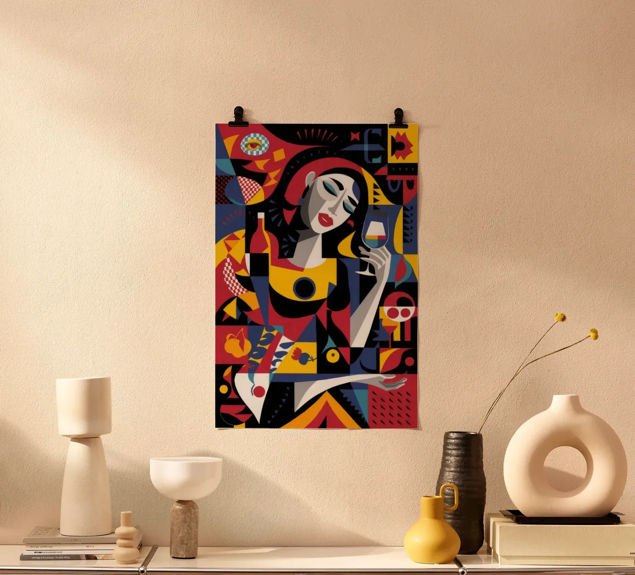 El sueño de un músico abstracto poster de Paez Harmony