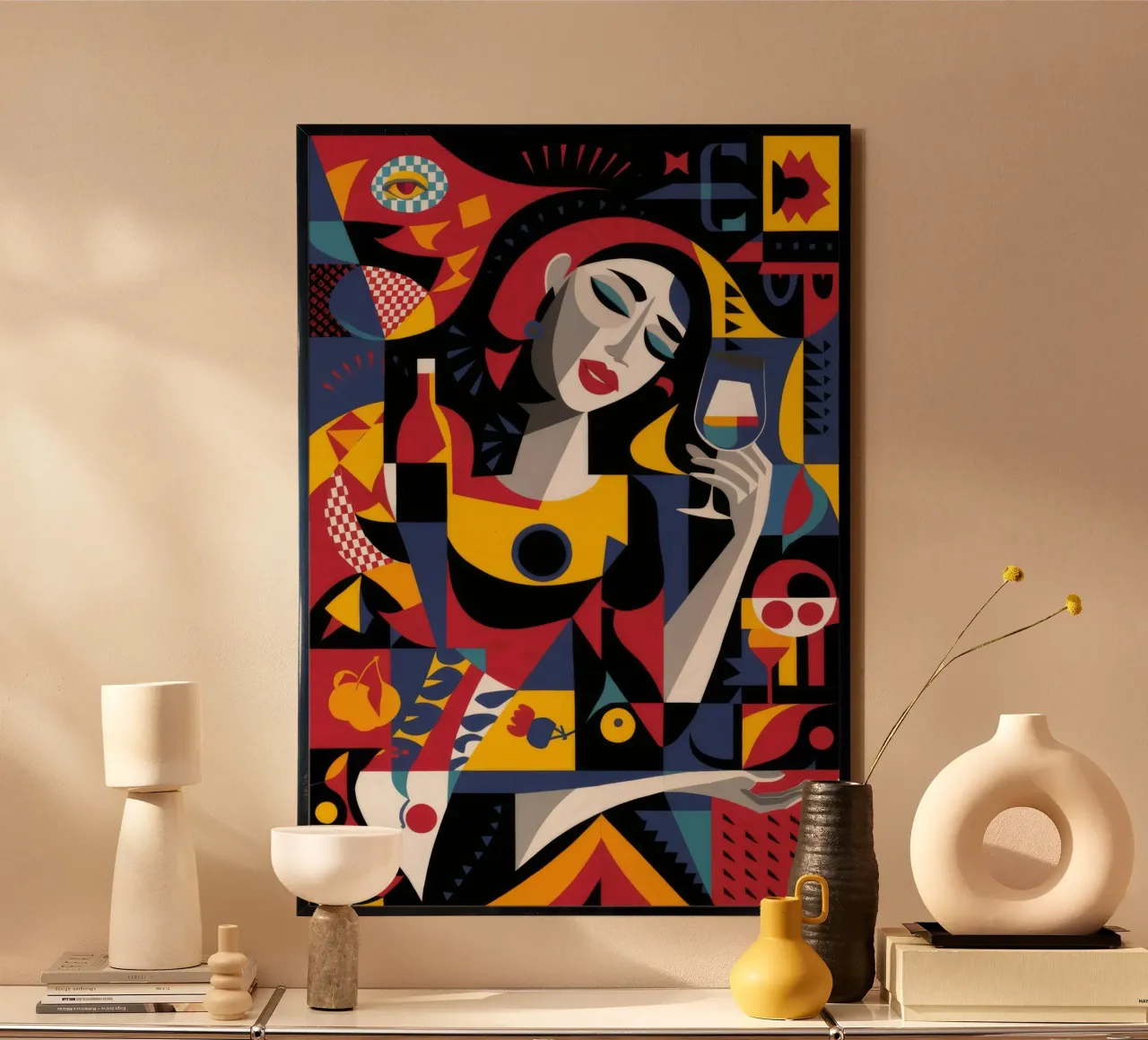 El sueño de un músico abstracto poster de Paez Harmony