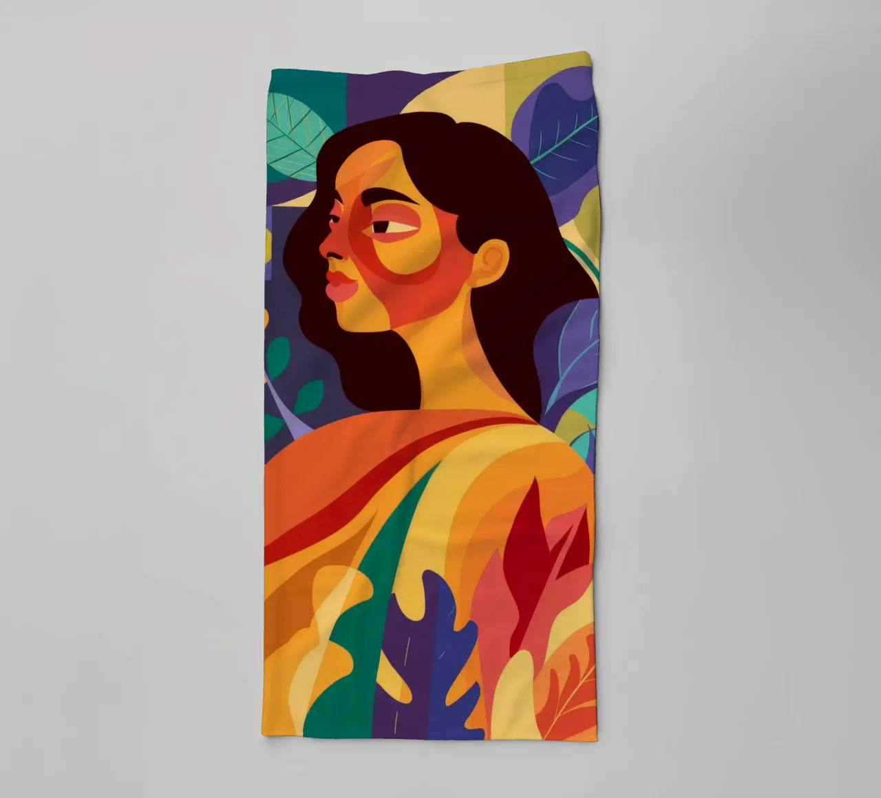 Golden Hour Contemplation towel by Paez Harmony