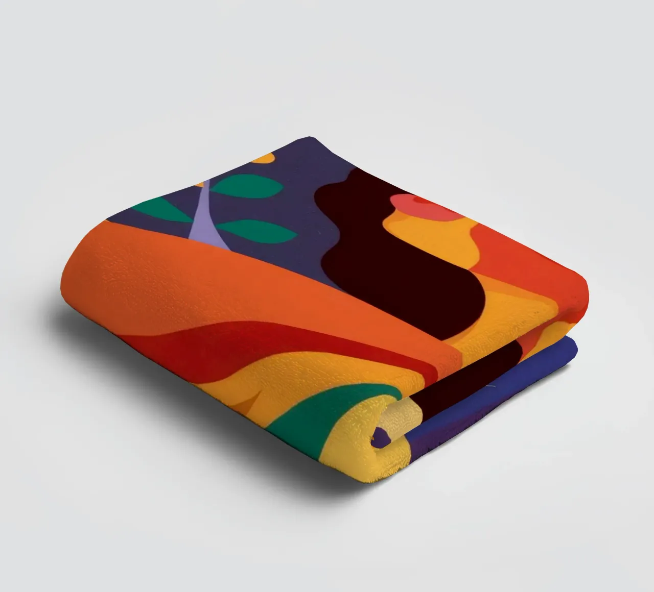 Golden Hour Contemplation towel by Paez Harmony
