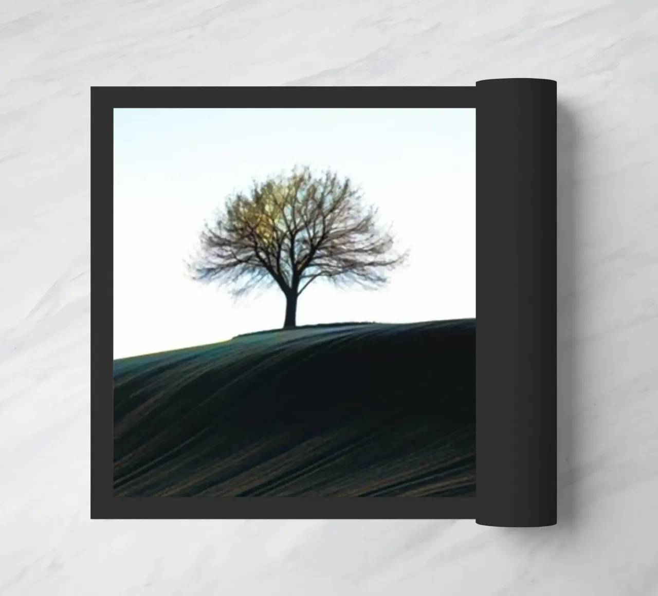 Albero su una collina zerbino da rapunsell