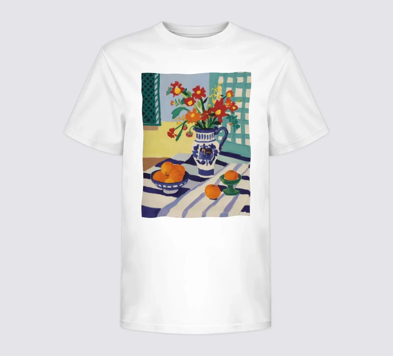 Orange Blossom Still-Life kids t-shirt by Paez Harmony