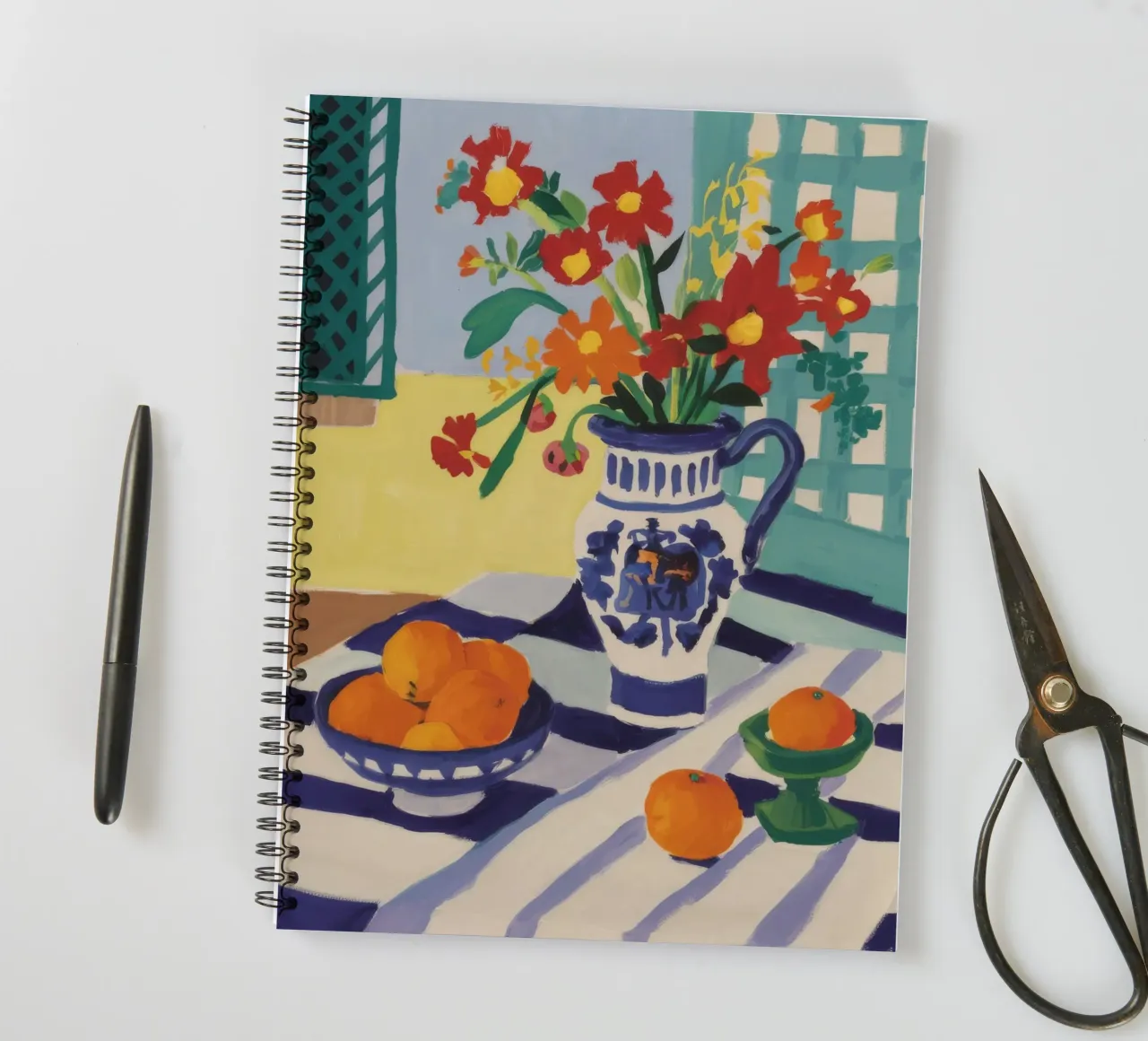 Orange Blossom Still-Life spiral notebook by Paez Harmony
