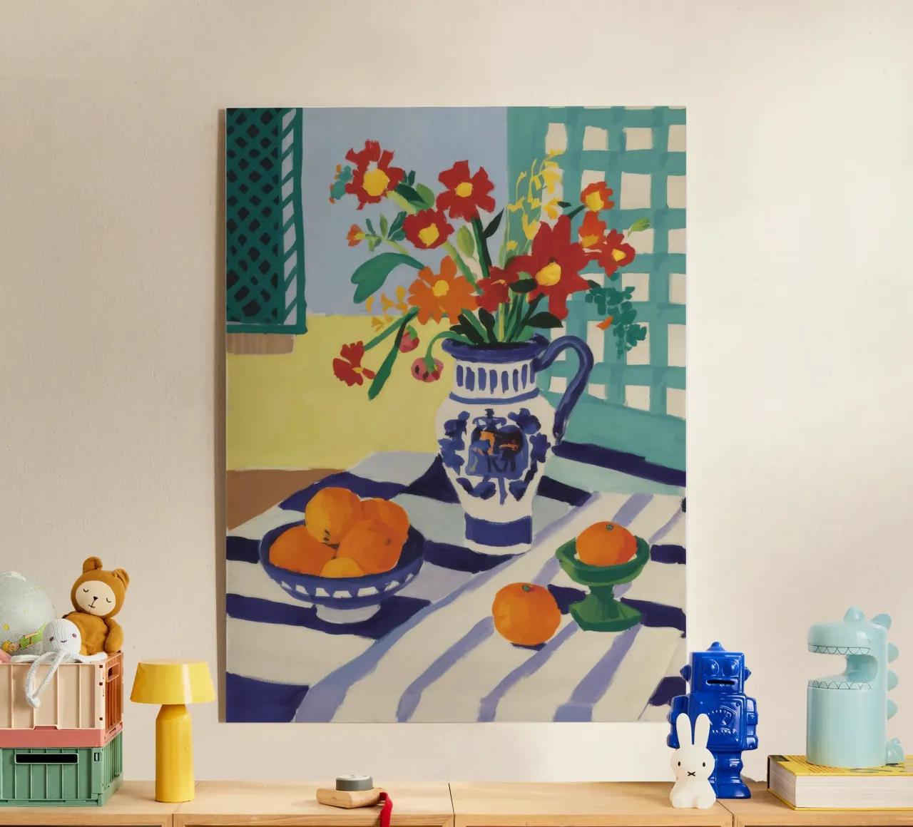 Orangenblüten-Stillleben Acryl-Glas von Paez Harmony