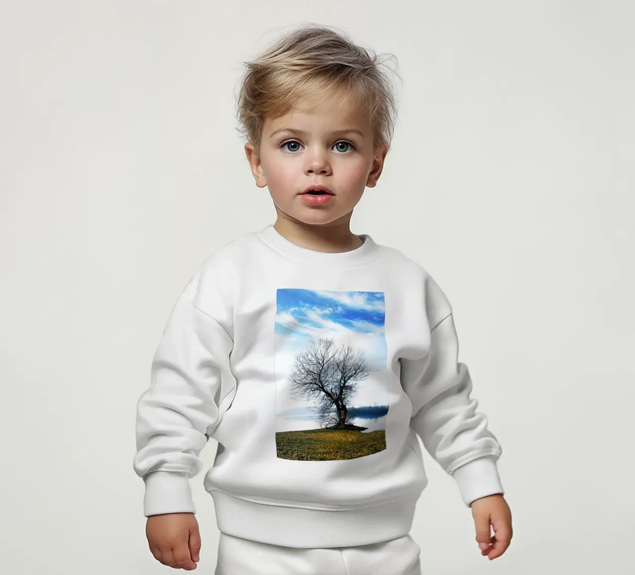 albero sul fiume felpa neonato da rapunsell